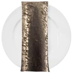 Crush Shimmer (Galaxy) Table Napkin in Brown 28