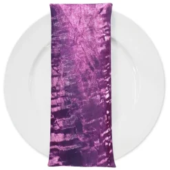 Crush Shimmer (Galaxy) Table Napkin in Eggplant 32
