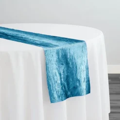 Crush Shimmer (Galaxy) Table Runner in Turquoise 12