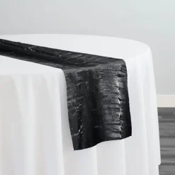 Crush Shimmer (Galaxy) Table Runner in Black