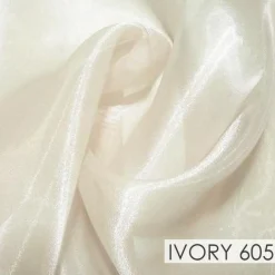 Crystal Organza Drapery Panels (58" Wide) / 64 Colors
