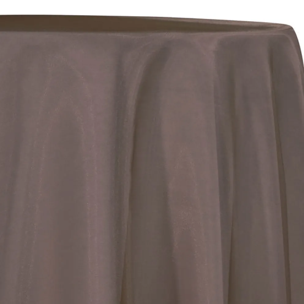 Crystal Organza Table Linen in Brown 266