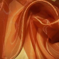 Crystal Organza Table Linen in Rust 035