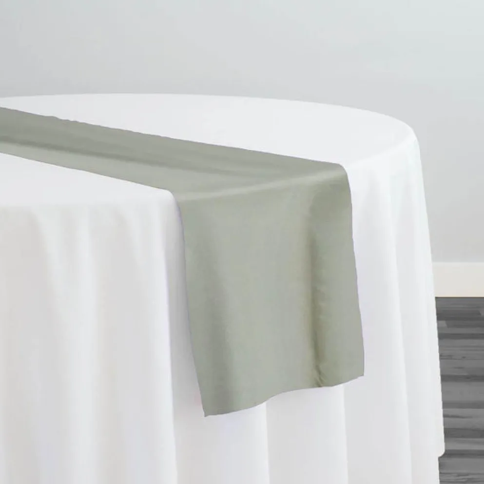 Crystal Organza Table Runner in Sage 754