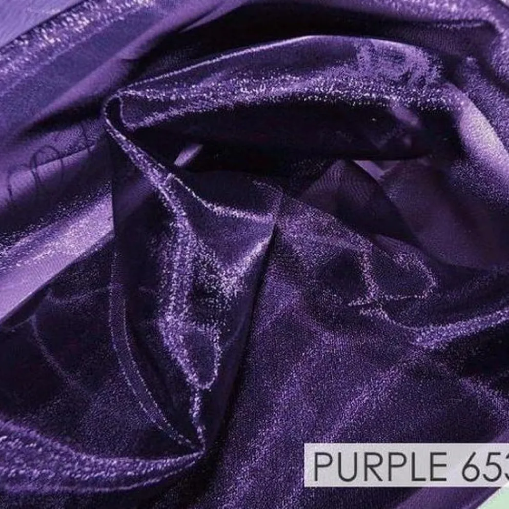 Crystal Organza Table Runner in Purple 653