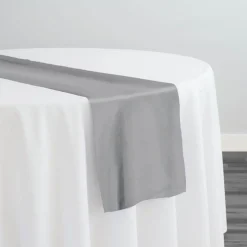 Crystal Organza Table Runner in Silver 922