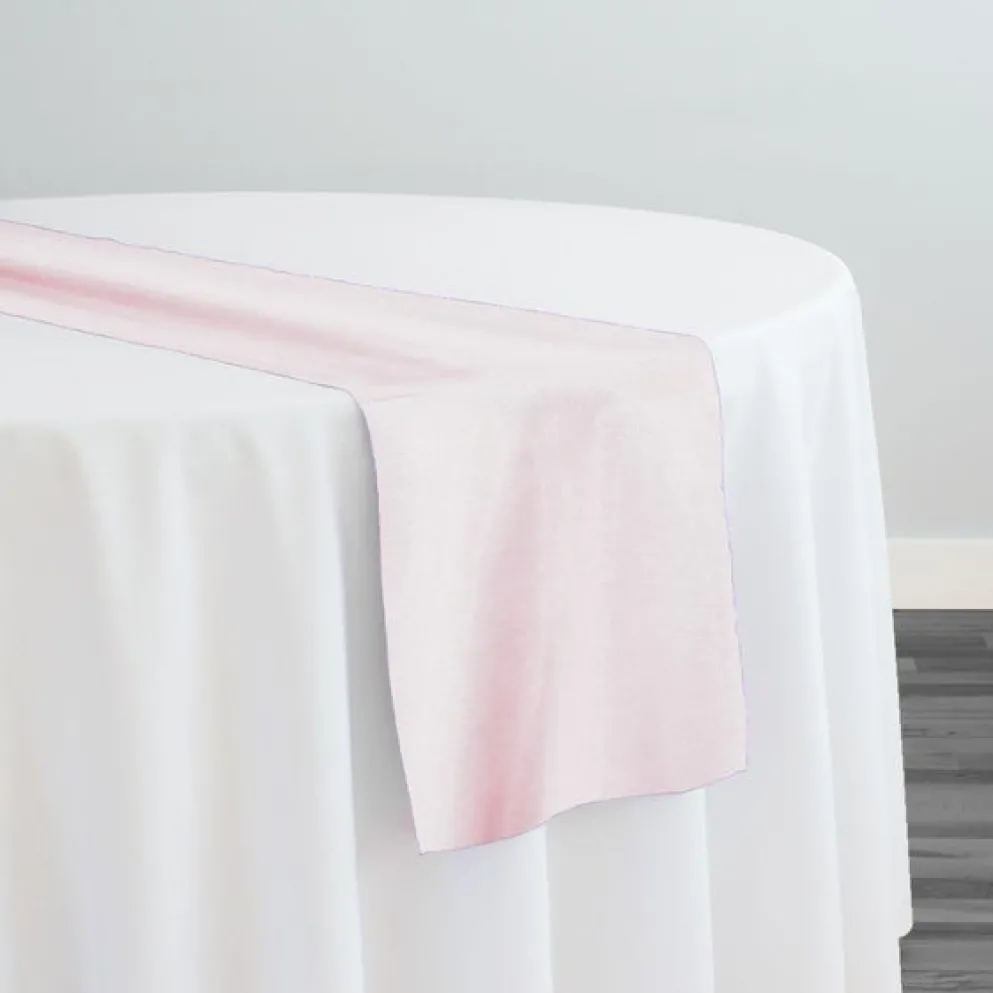 Crystal Organza Table Runner in Pink 509