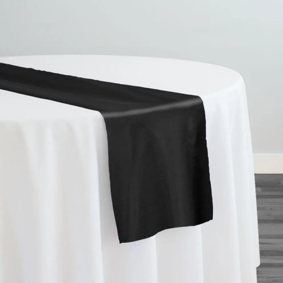 Crystal Organza Table Runner in Black
