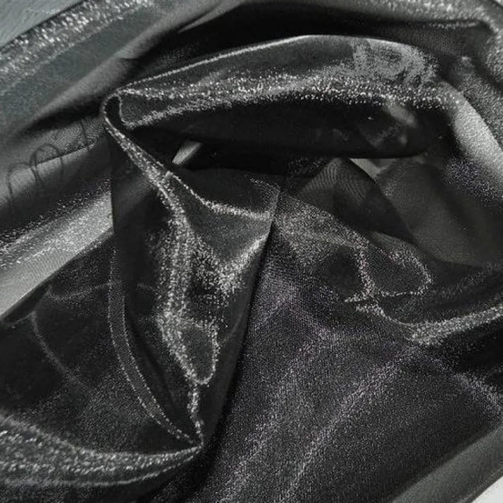 Crystal Organza Table Runner in Black