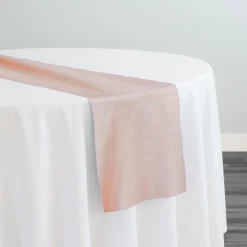 Crystal Organza Table Runner in Dusty Rose 161