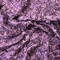 Curly Satin Table Linen In Mauve