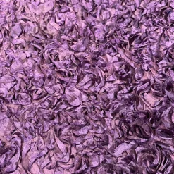 Curly Satin Table Runner in Plum