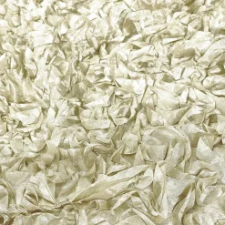 Curly Satin (w/ Poly Lining) Table Napkin in Ivory
