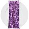 Curly Satin (w/ Poly Lining) Table Napkin in Mauve