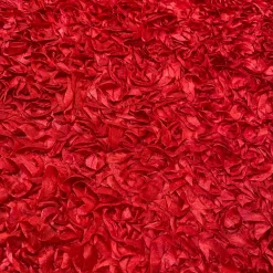 Curly Satin (w/ Poly Lining) Table Napkin in Red