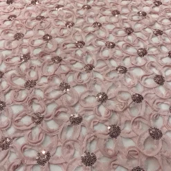 Daisy Sequins Table Runner in Blush