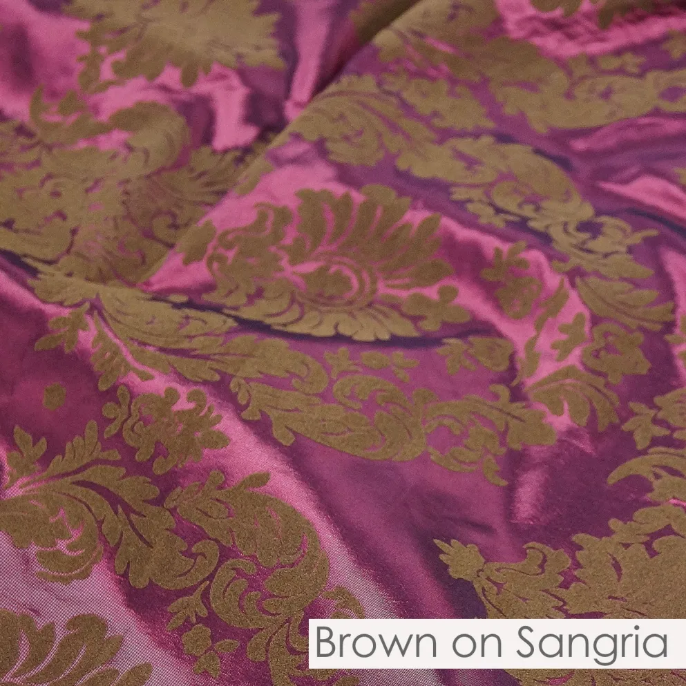 Damask Flocking Taffeta
