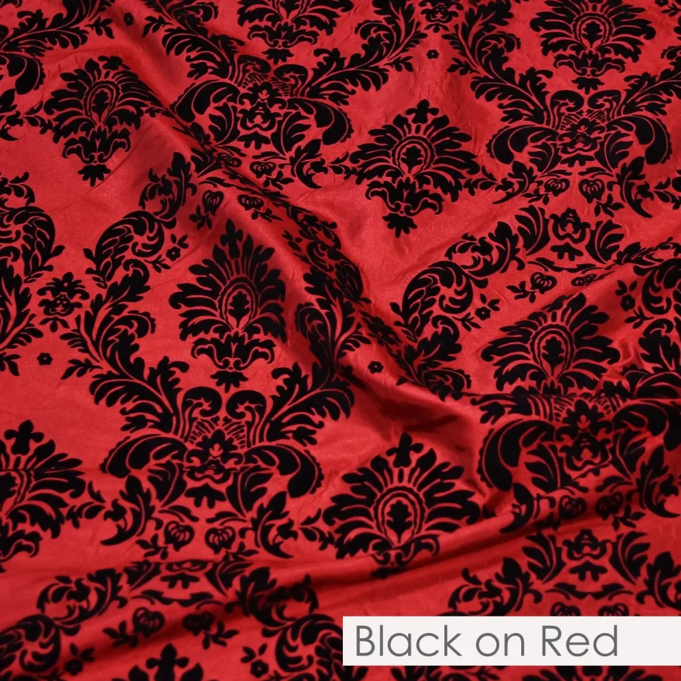 Damask Flocking Taffeta