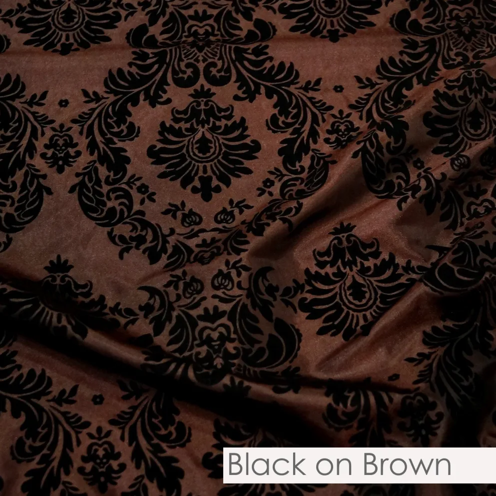 Damask Flocking Taffeta