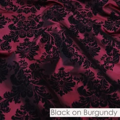 Damask Flocking Taffeta