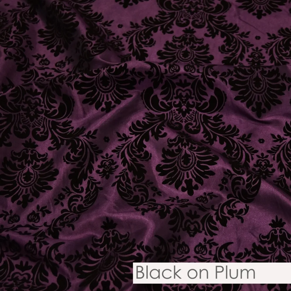 Damask Flocking Taffeta