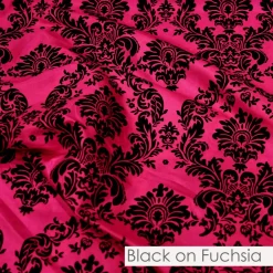 Damask Flocking Taffeta