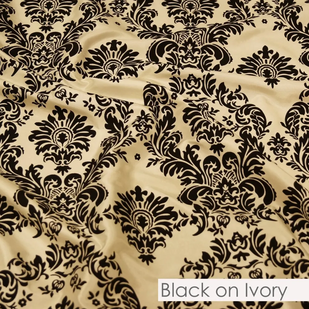 Damask Flocking Taffeta