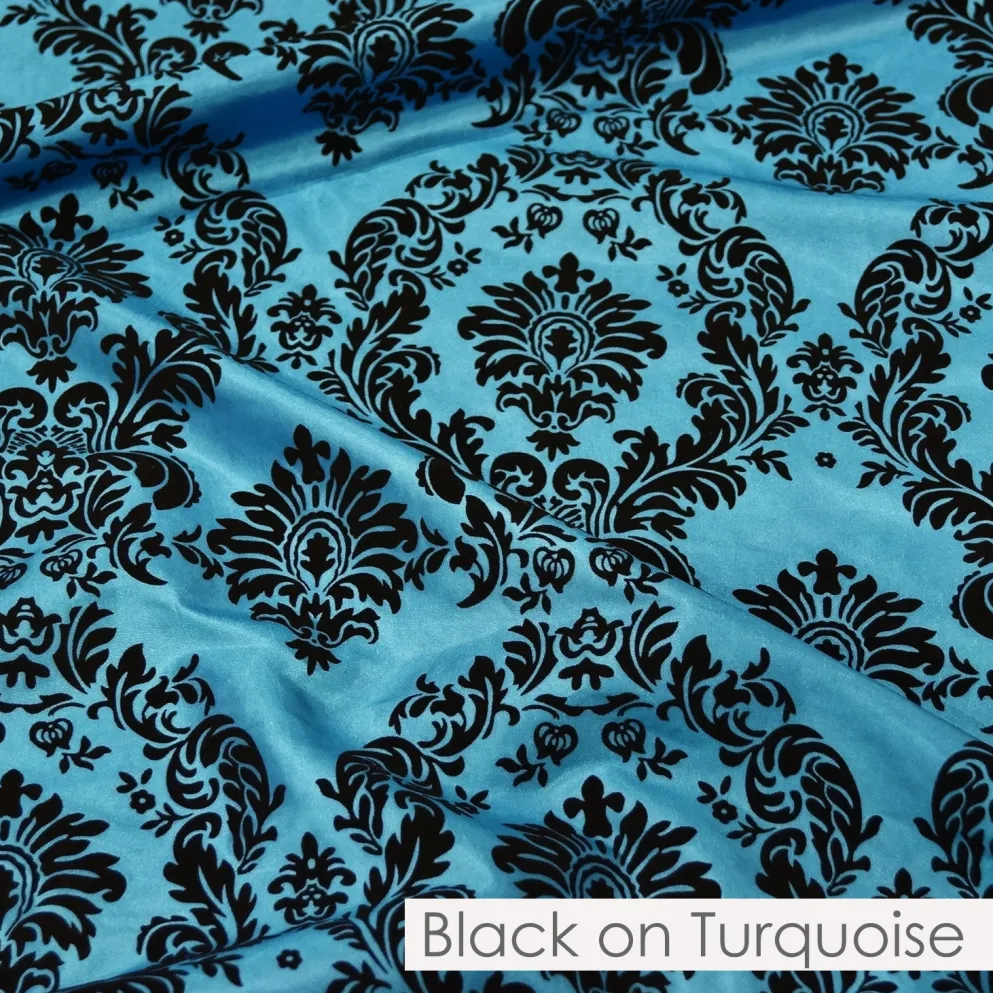 Damask Flocking Taffeta