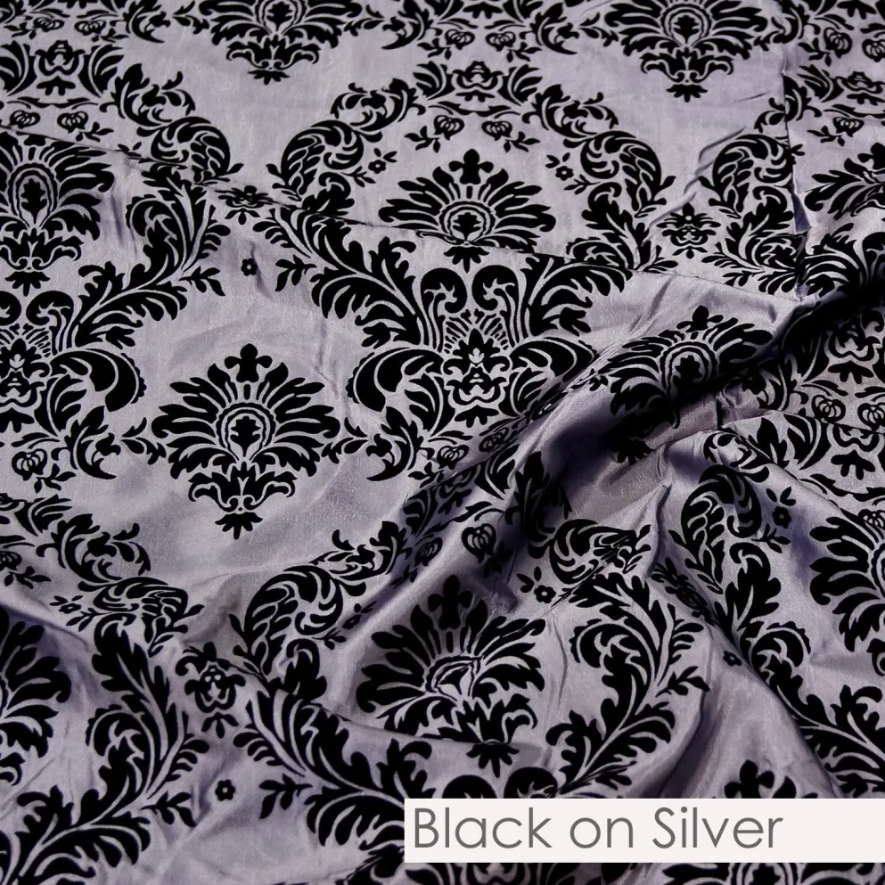 Damask Flocking Taffeta