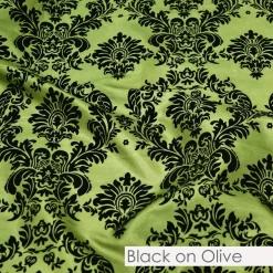 Damask Flocking Taffeta