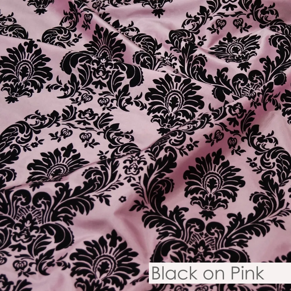 Damask Flocking Taffeta