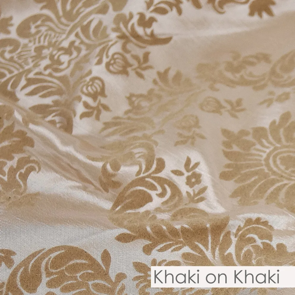 Damask Flocking Taffeta