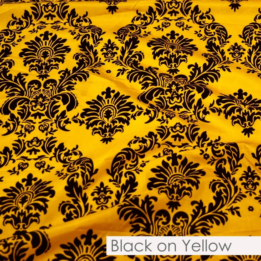 Damask Flocking Taffeta