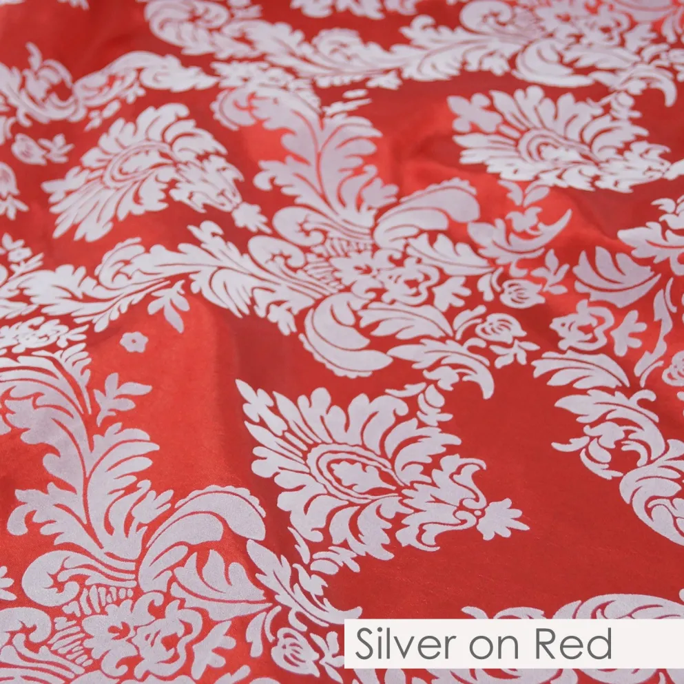 Damask Flocking Taffeta