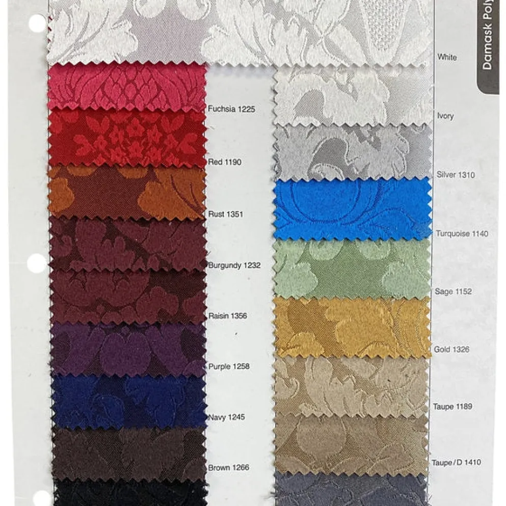 Damask Poly Table Napkin in Raisin 1356