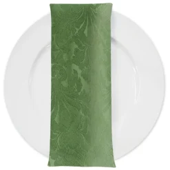 Damask Poly Table Napkin in Sage 1152