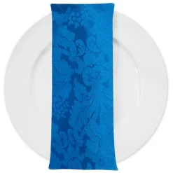 Damask Poly Table Napkin in Turquoise 1140