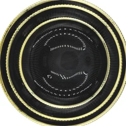 Deco - Glass Dinnerware in Black (Item # 0405)