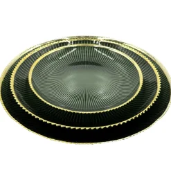 Deco - Glass Dinnerware in Green (Item # 0405)