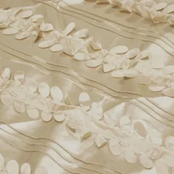 Diagonal Taffeta Table Runner in Taupe Gold