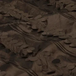 Diagonal Taffeta Table Runner in Brown