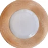 Dotted - Glass Charger Plate in Rose Gold (Item # 0027)