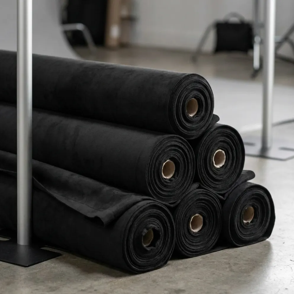 Duvetyne (Fire Retardant) Drape Panel in Black