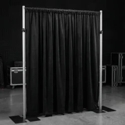 Duvetyne (Fire Retardant) Drape Panel in Black