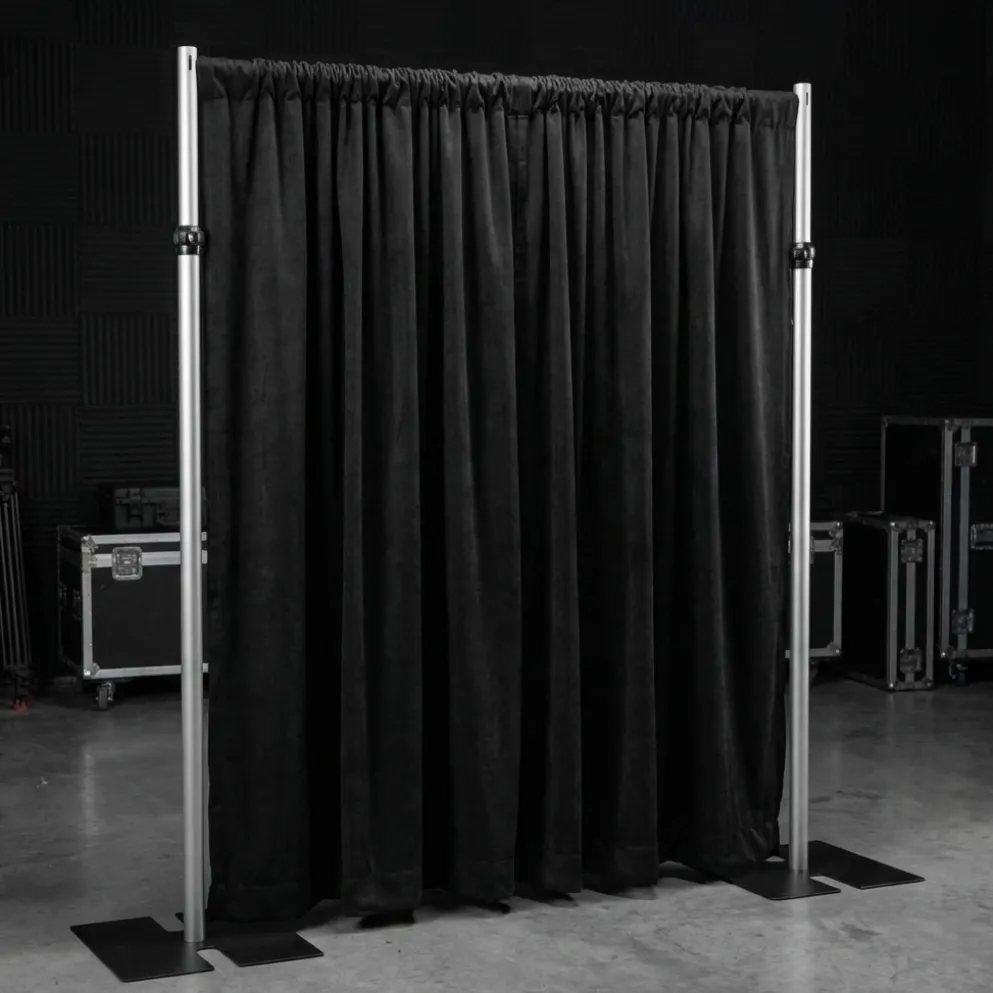 Duvetyne (Fire Retardant) Drape Panel in Black