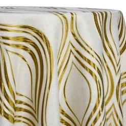 Eclipse Jacquard (Reversible) Table Linen in Gold