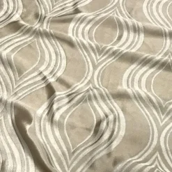 Eclipse Jacquard (Reversible) Table Runner in Taupe