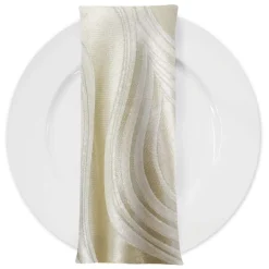 Eclipse Jacquard (Reversible) Table Napkin in Taupe