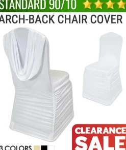 Economy Spandex - Arch-Back Rouge Chair Cover