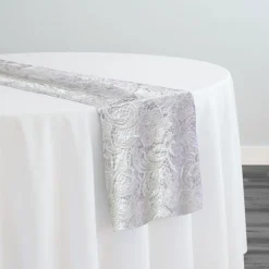 English Lace Table Runner in White